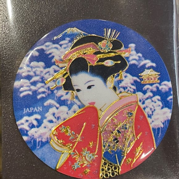 Japanese Chokin gold etched magnets - Picture 5 of 10